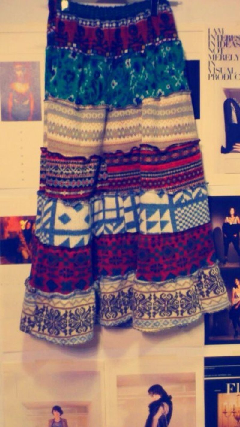 缤纷毛线针织裙 - 裙子 - 其他材质 多色