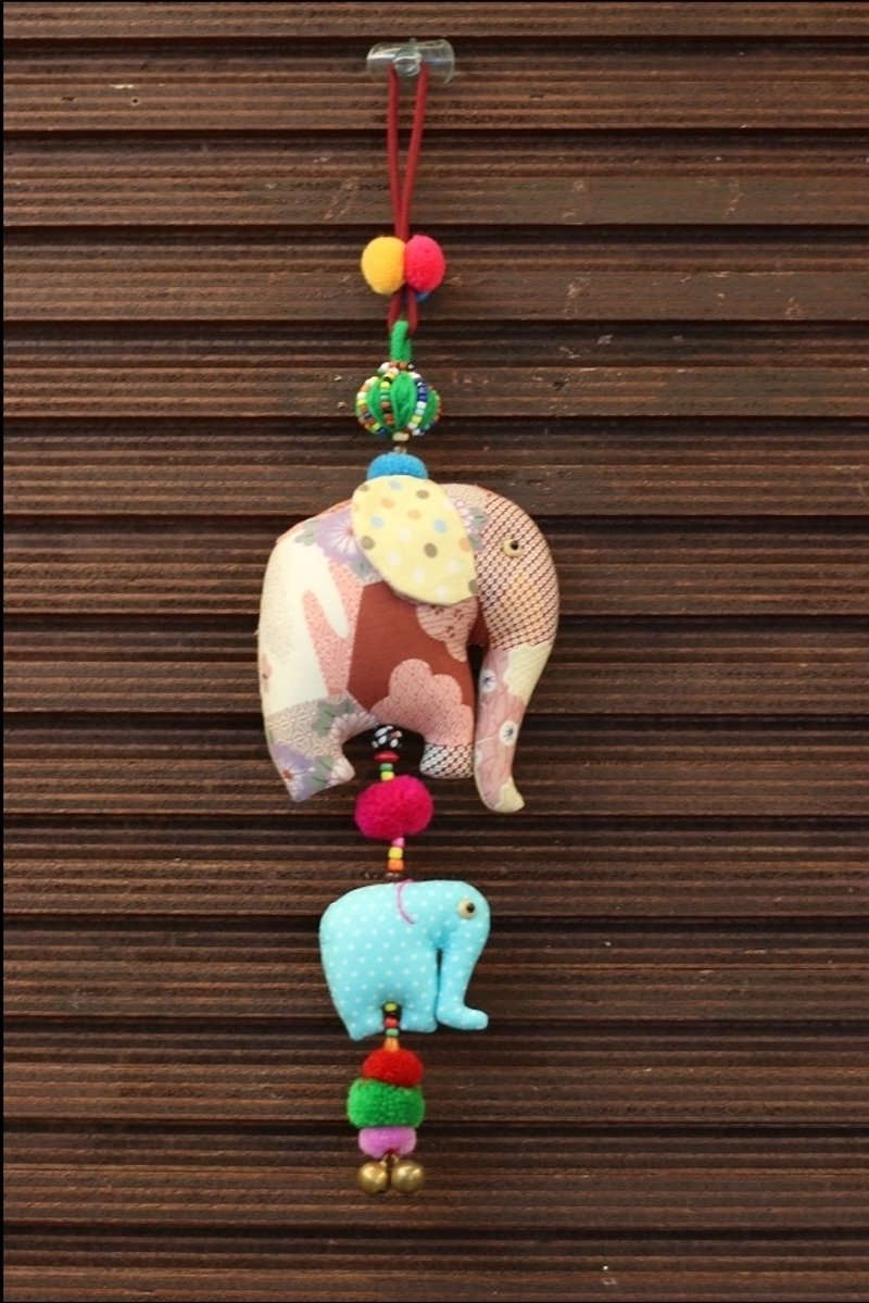 大象+小象吊饰 - 摆饰 - 其他材质 多色