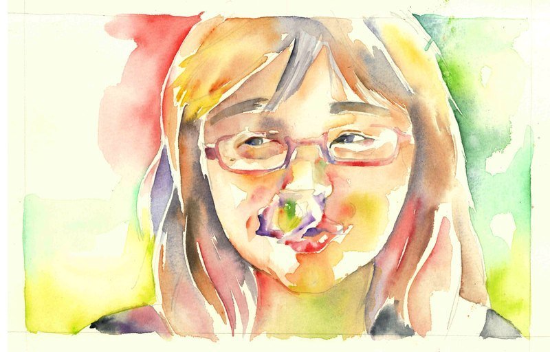 定制化人像(水彩) - 订制画像 - 纸 