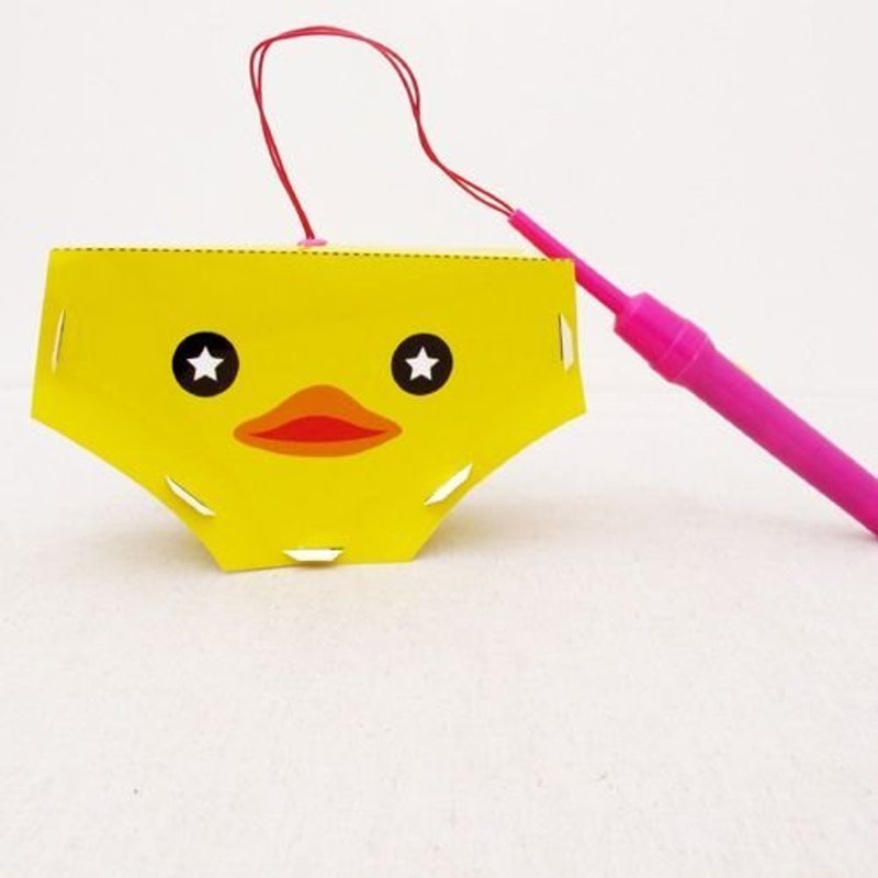 DIY  内裤灯笼手作包-黄色鸭鸭 - 木工/竹艺/纸艺 - 纸 黄色