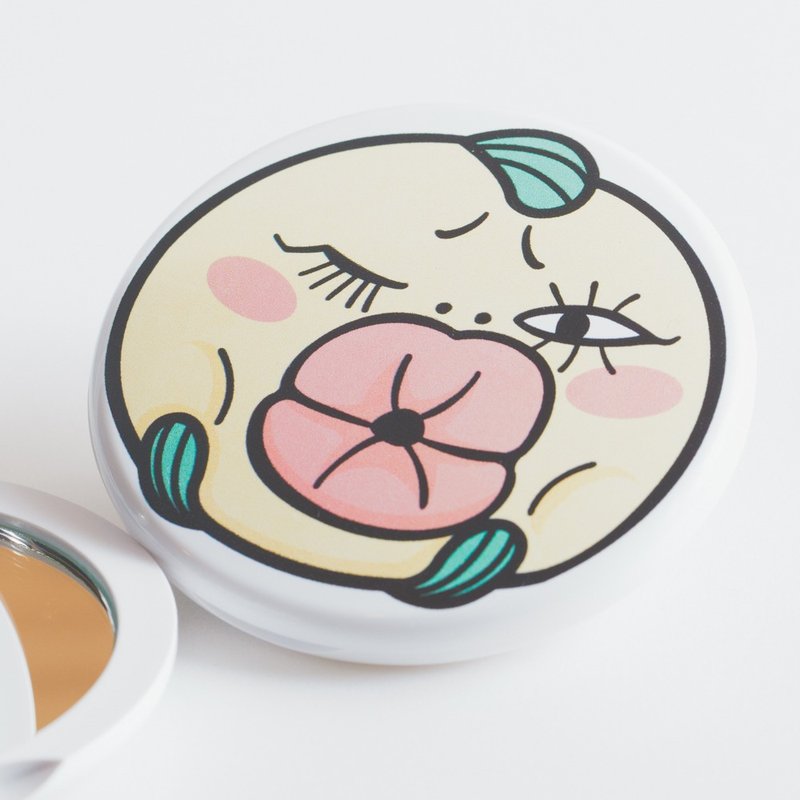 【超有种冏吻鲑】kiss冏镜 - 圆形镜盒 - 其他 - 塑料 