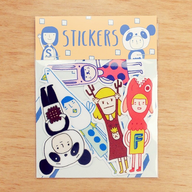 右手超人中贴纸 / 第8组 - 贴纸 - 纸 橘色