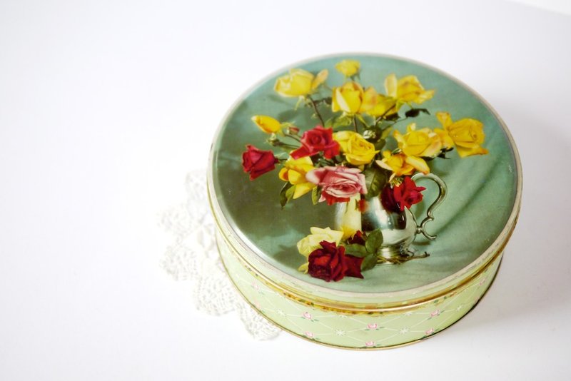 Shabby Chic 复古 饼干铁盒 - 收纳用品 - 其他材质 绿色
