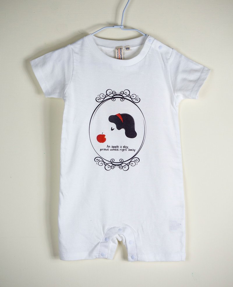 原创插画包屁衣 - 经典白雪(魔镜) 连身衣 婴儿衣 - 其他 - 其他材质 白色