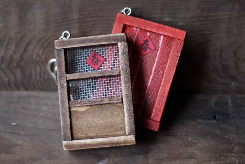 老木门纱窗钥匙圈 - 门帘/门牌 - 其他材质 咖啡色