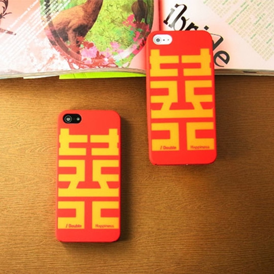 Kalo 卡乐创意 iPhoneSE/5/5S通用 硅胶保护套-双喜 - 其他 - 硅胶 红色