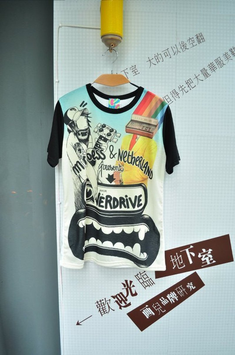 潮流潮流赶快把我给带走．彩虹音乐踢 - 女装 T 恤 - 其他材质 白色