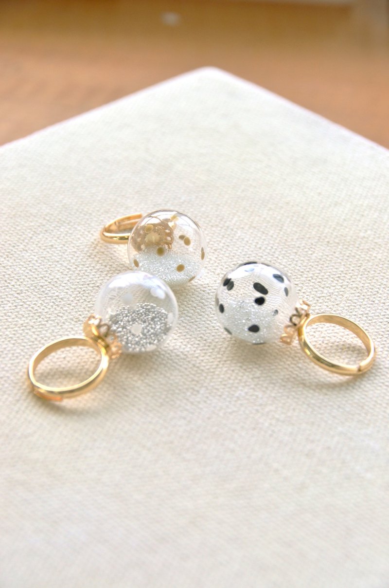 BOLLA - 波点玻璃球 戒指 - 戒指 - 玻璃 
