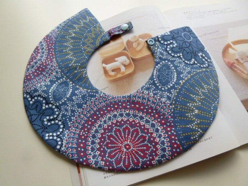 烟花宝宝造型围兜 ~C型围兜 - 围嘴/口水巾 - 棉．麻 蓝色