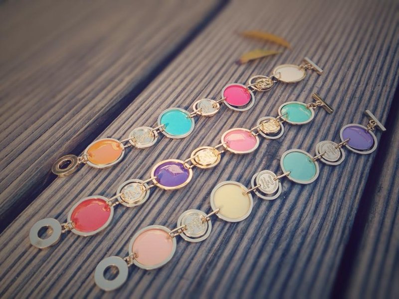 彩虹绵花糖  <小木偶*手链> - 手链/手环 - 其他金属 多色