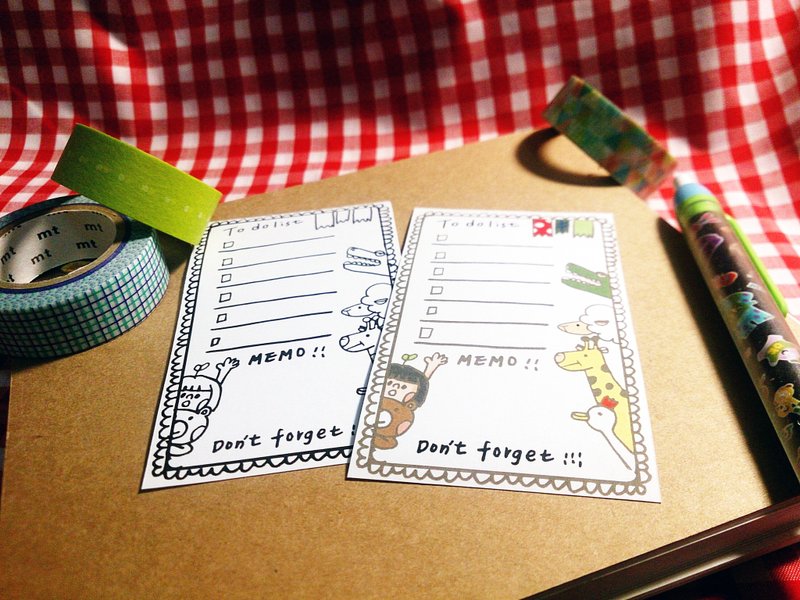 动物备忘录｜贴纸组 - 贴纸 - 纸 多色