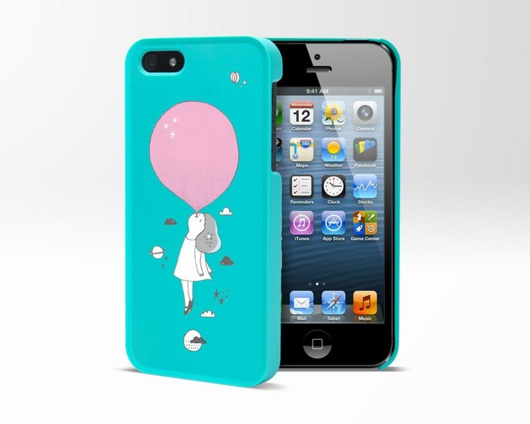 Graffiti-iPhone 5 保护壳 ‘吹气球’ 许匡匡 - 手机壳/手机套 - 塑料 蓝色