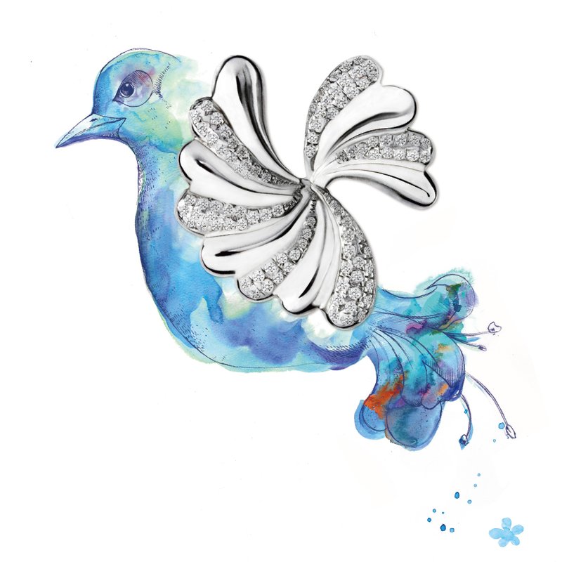 金点设计奖【璀璨 Bright】 925纯银微镶锆石项练 - 项链 - 其他金属 灰色