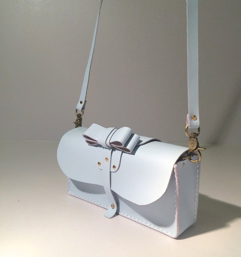 肩背 手拿 两用包 升级版 －加宽款 多色任选 - 侧背包/斜挎包 - 真皮 紫色