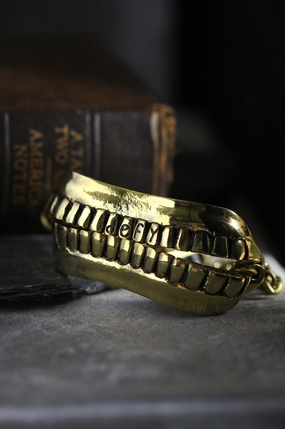 Cool Big Anatomy Human Teeth Charm Bracelet by Defy. - 手链/手环 - 其他金属 