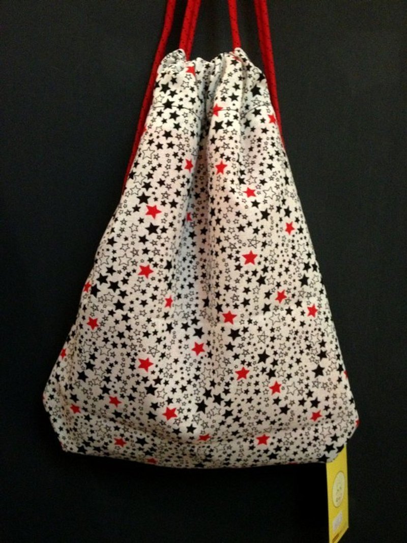 RABBIT LULU 束口袋 束口包 后背包。繁星 - 侧背包/斜挎包 - 其他材质 白色