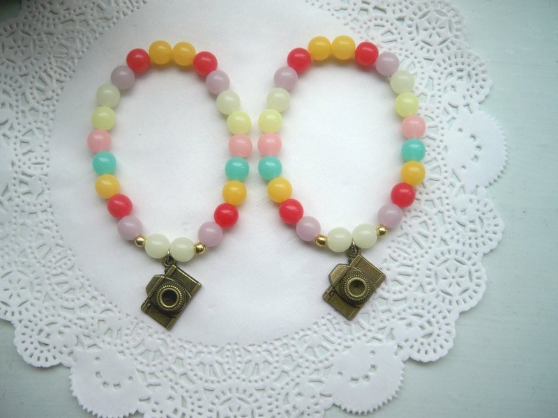 好姊妹手环-相机-2条 - 手链/手环 - 其他材质 多色