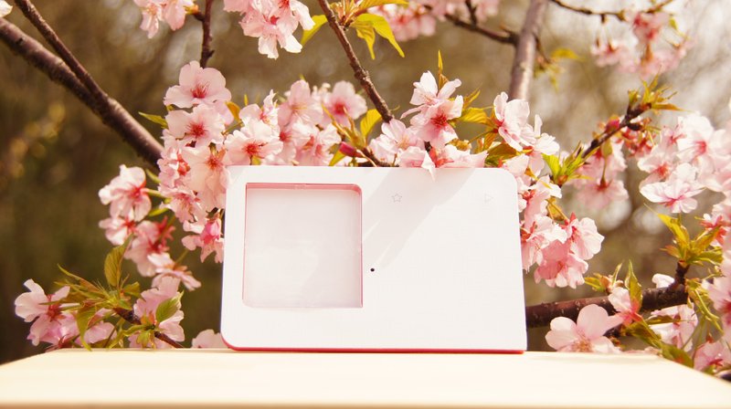 空白30秒泡棉框 声光录音卡片 相框照片 DIY彩绘 七夕情人节 - 卡片/明信片 - 纸 橘色