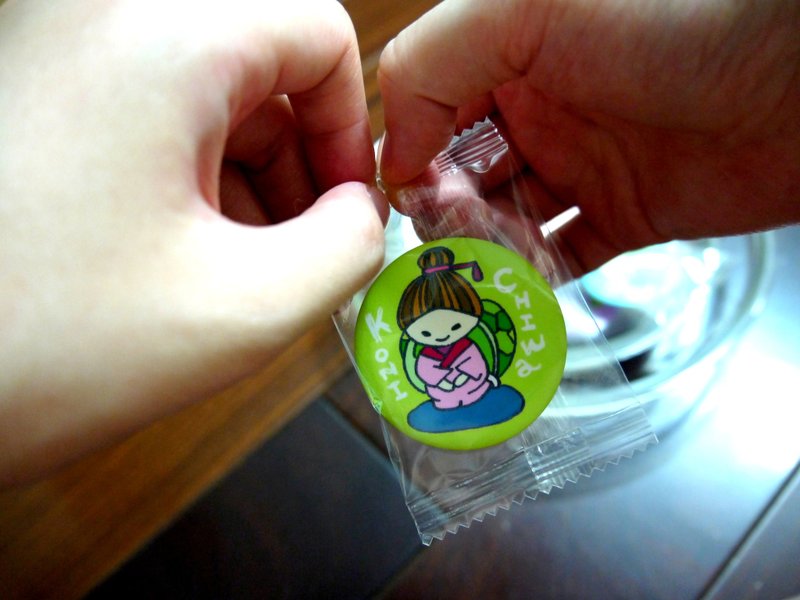 【龟去来兮人生百态系列】绿*抠尼积挖 糖果徽章&迷你卡片 - 徽章/别针 - 塑料 绿色