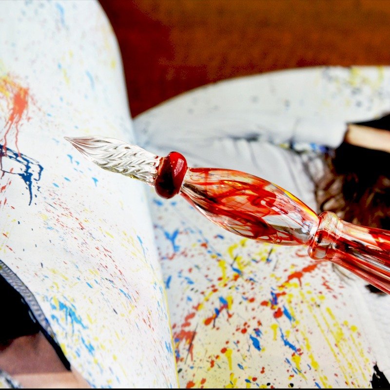 【包邮 24H出货】Galassia 艺术水晶钢笔礼盒 艳系列宝石红 - 钢笔 - 水晶 红色