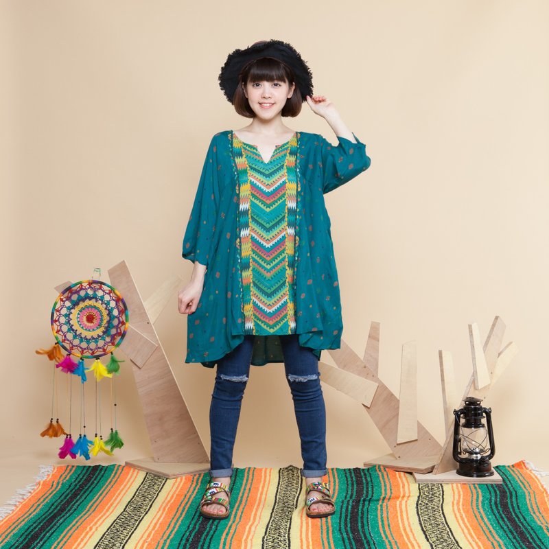 ♚saibaba ethnique // 经典特殊剪裁女神洋装♚ - 女装上衣 - 其他材质 多色