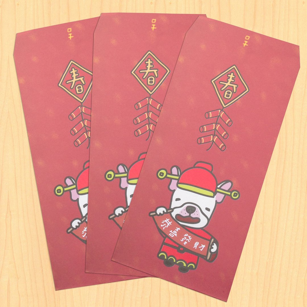 小强财神 | 红包袋 (三包18入) - 红包/春联 - 纸 红色