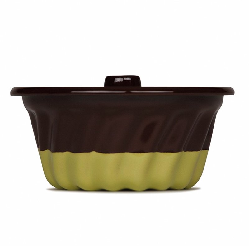 RIESS x Sarah Wiener联名款 珐琅年轮蛋糕模12cm(巧克力/开心果) - 厨房用具 - 珐琅 绿色