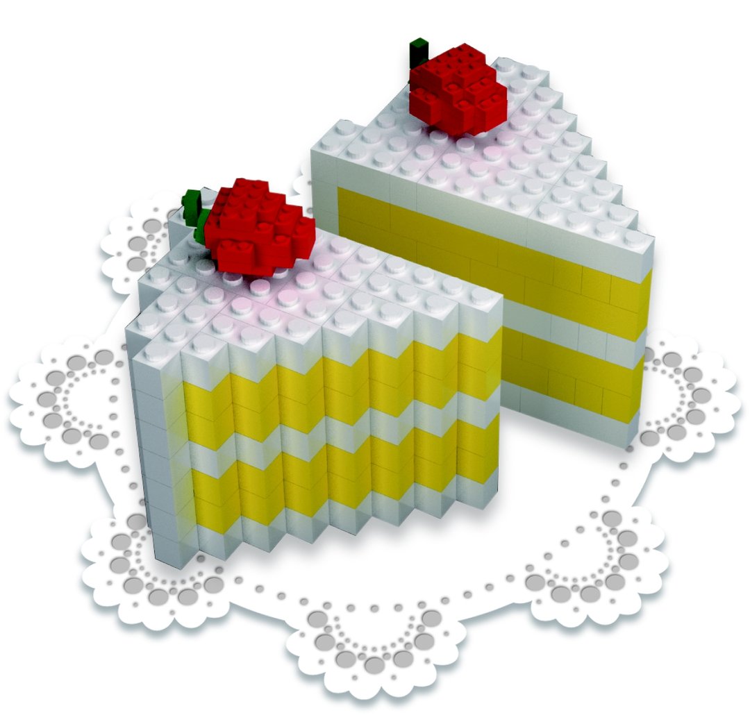积木大师-草莓蛋糕(STRAWBERRY) - 其他 - 塑料 黄色