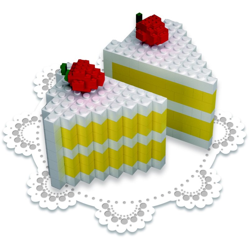 积木大师-草莓蛋糕(STRAWBERRY) - 其他 - 塑料 黄色