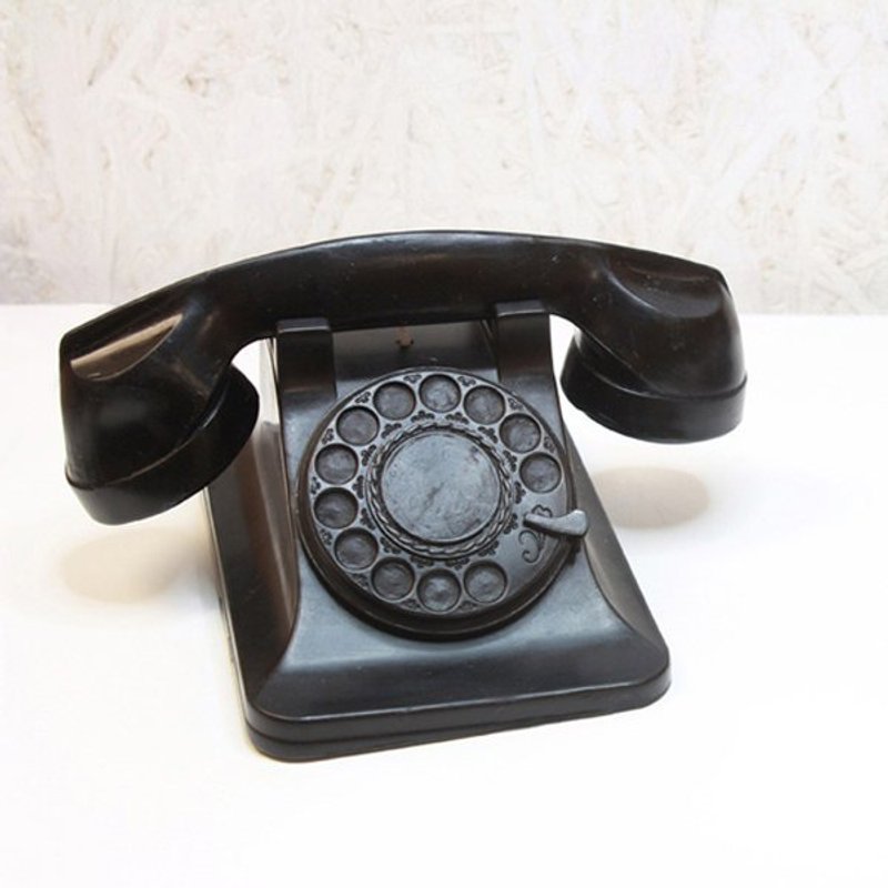 BeCandle-复古电话造型蜡烛 - 蜡烛/烛台 - 蜡 黑色