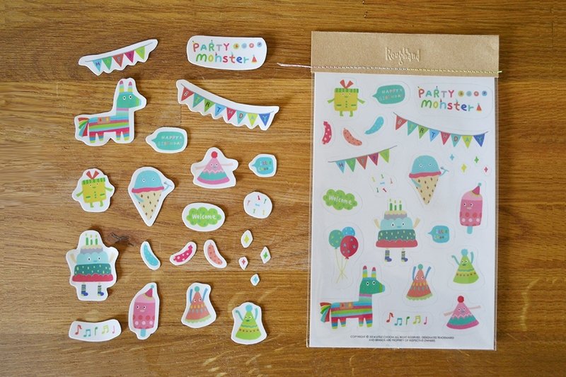 ✭✭✭✭Roughand x little choom Monster Sticker 小怪兽第四款 - 贴纸 - 纸 