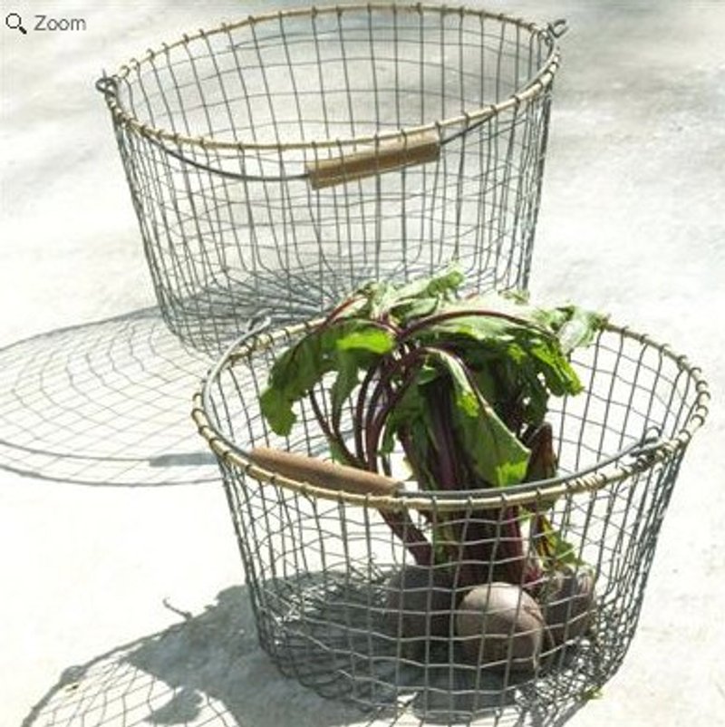 英国 n&kuku 铁线编织大提篮  - 摆饰 - 其他金属 