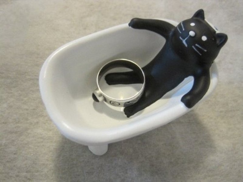 おふろこもの入れ“ねこ/CAT”疗愈系 猫咪泡汤小物置放器 - 收纳用品 - 其他材质 白色