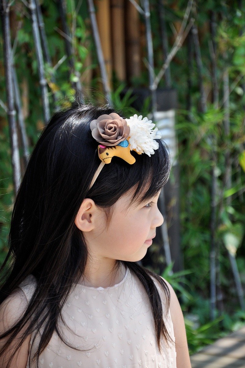 女童头饰 - 发饰 - 其他材质 咖啡色