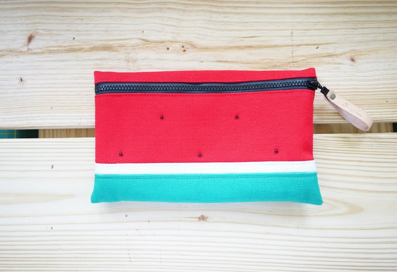 西瓜收纳袋(客订） - 化妆包/杂物包 - 其他材质 红色