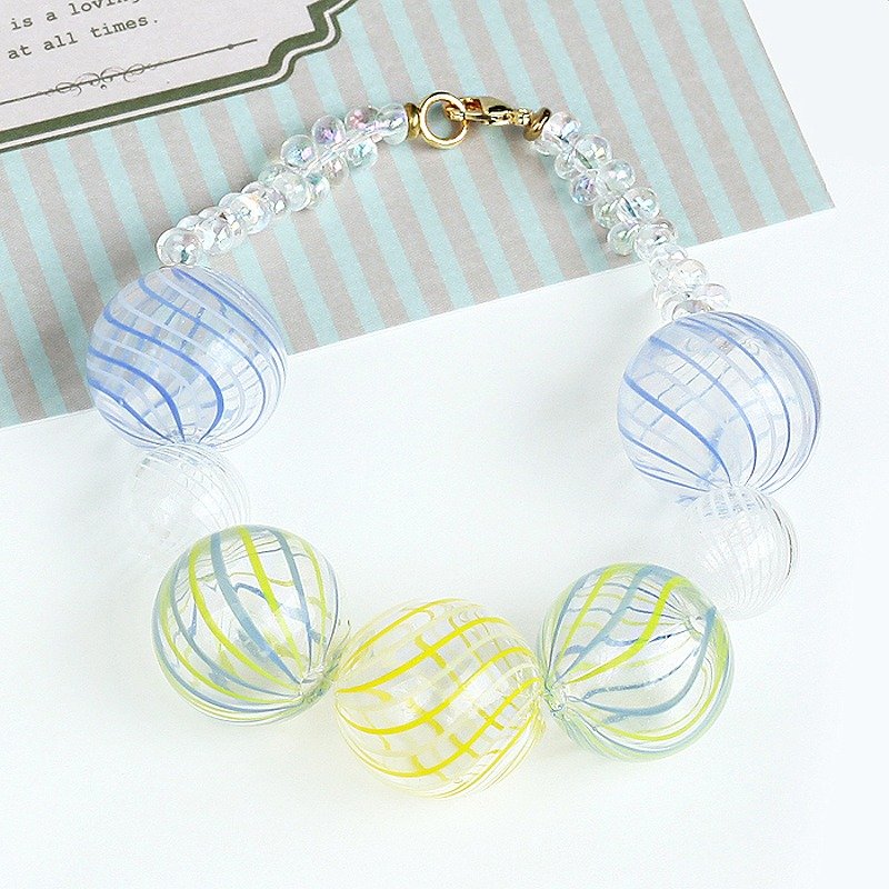 海的女儿/琉璃彩珠童话系列串珠手链 - 手链/手环 - 玻璃 多色