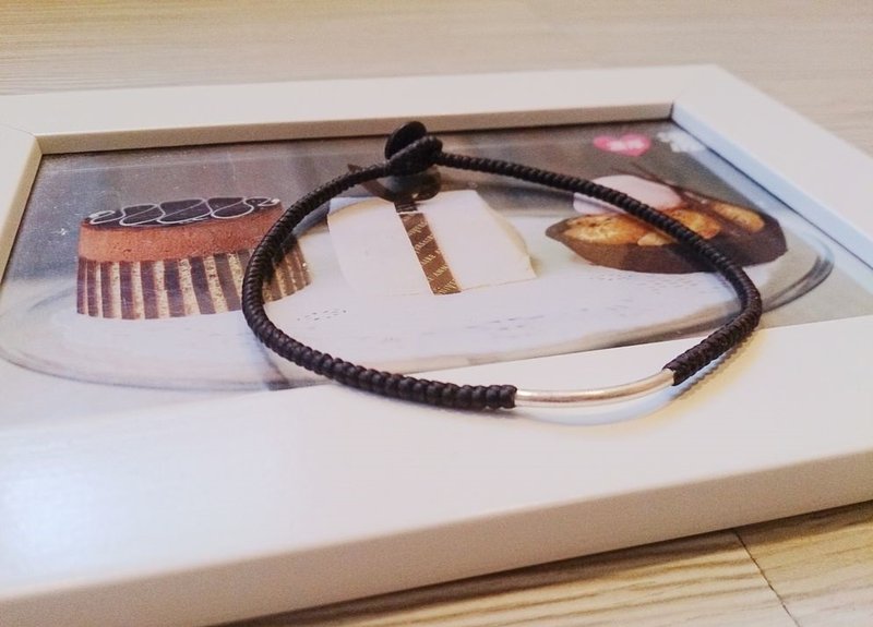 腊绳脚链 纯银脚链 幸运绳脚链 深咖啡色 - 脚链/脚环 - 其他金属 