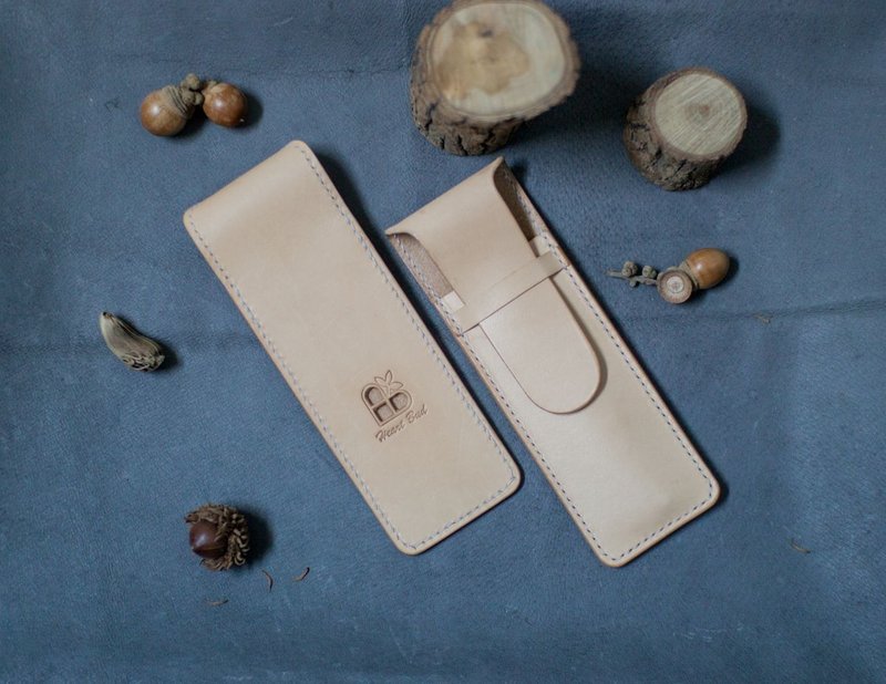 皮件 手工皮革 笔套/工具套(原革色) - 笔筒/笔座 - 真皮 