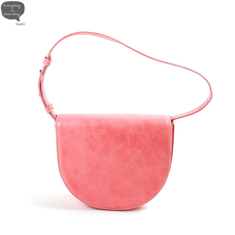 Midori 半圆包 - 侧背包/斜挎包 - 塑料 粉红色