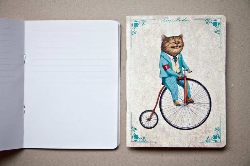 笔记本 泰森 - 卡片/明信片 - 纸 蓝色