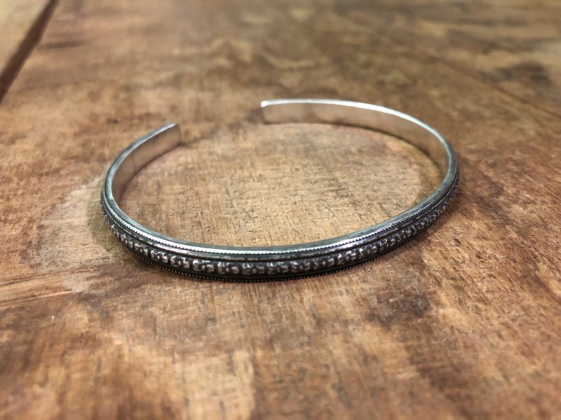 凡利斯之二・纯银手环・古董银 | Phyllis - 手链/手环 - 其他金属 灰色