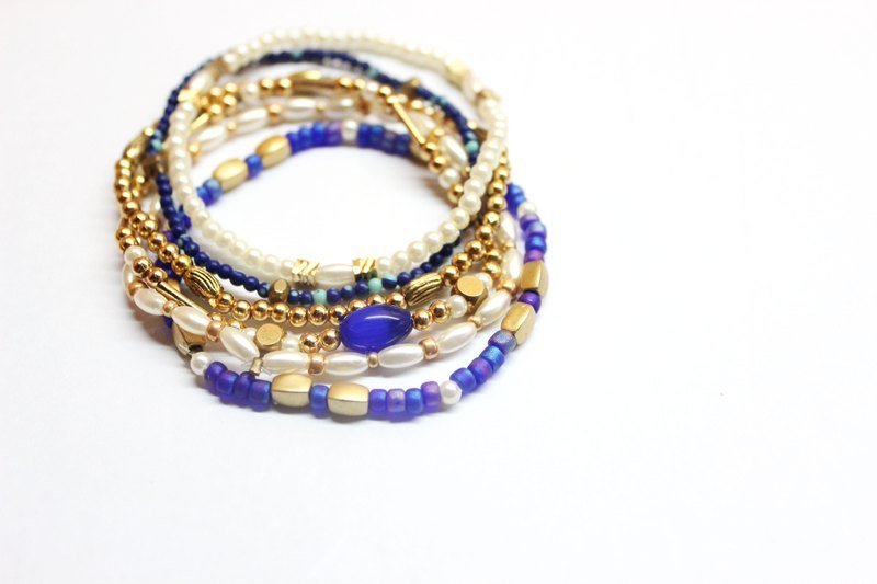 *海风* - 手链/手环 - 其他材质 蓝色