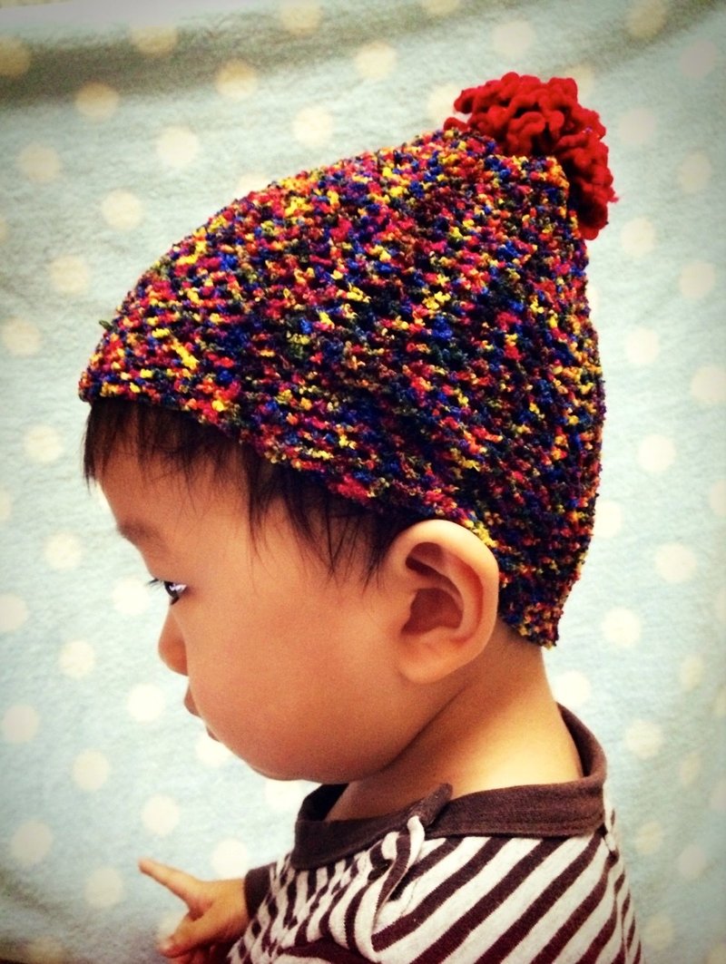 麻花小帽  大四喜 4选1 请私讯您想要的颜色 - 围嘴/口水巾 - 其他材质 红色