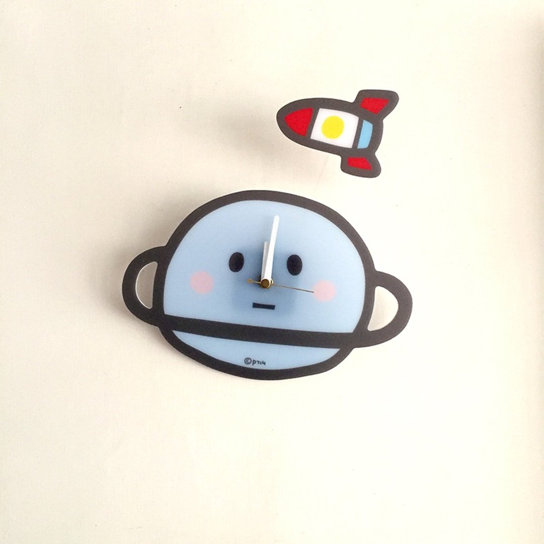 静音挂钟_小行星 - 时钟/闹钟 - 压克力 蓝色