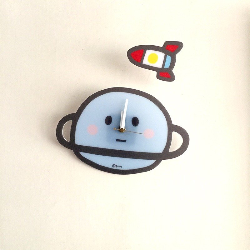 静音挂钟_小行星 - 时钟/闹钟 - 压克力 蓝色