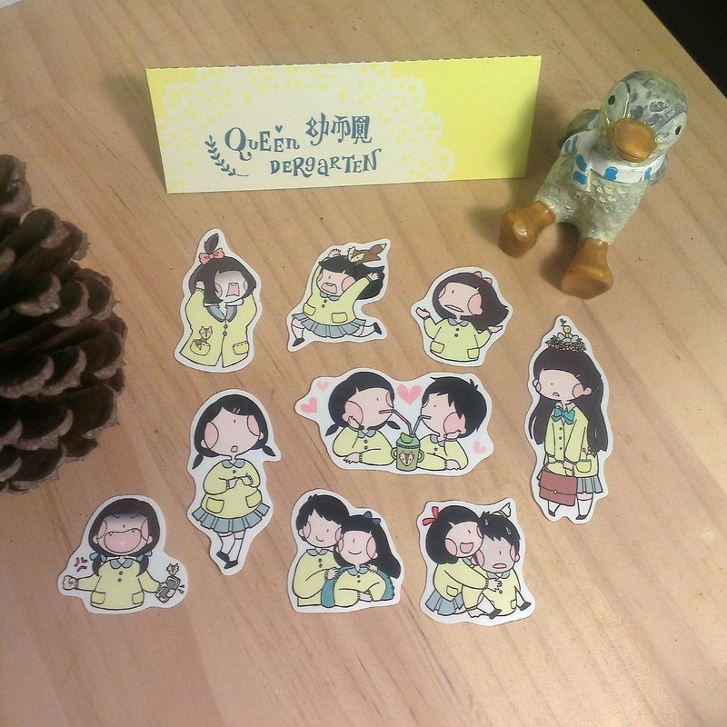 ☝悄悄话 / 珠光防水贴纸 - 贴纸 - 防水材质 多色