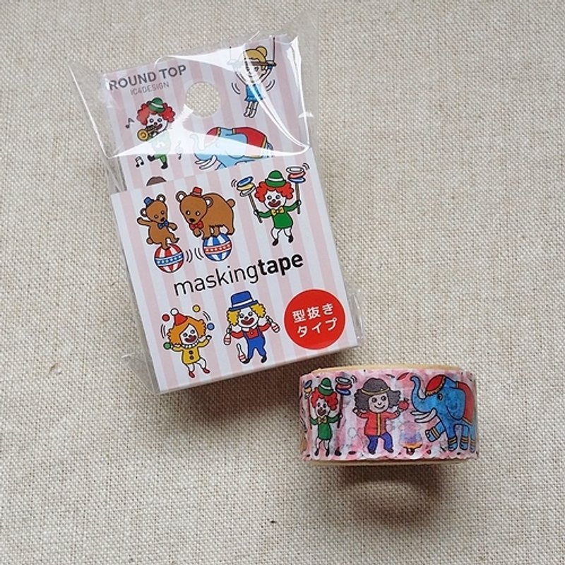 ROUND TOP 花边和纸胶带【马戏团 (RT-MK-039)】 - 纸胶带 - 纸 粉红色