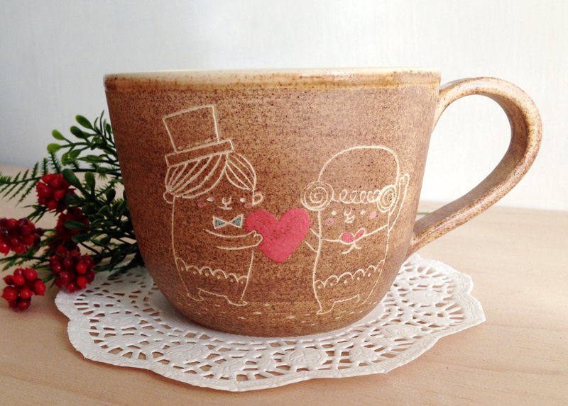 情侣杯杯 - 咖啡杯/马克杯 - 其他材质 咖啡色