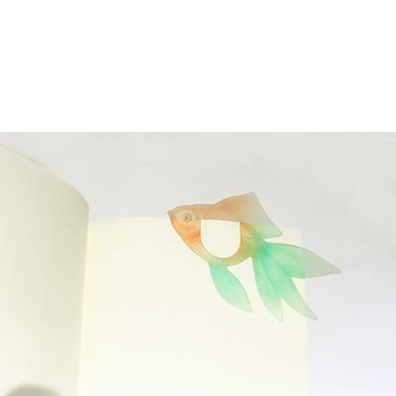 悠游金鱼书签 - 书签 - 塑料 绿色