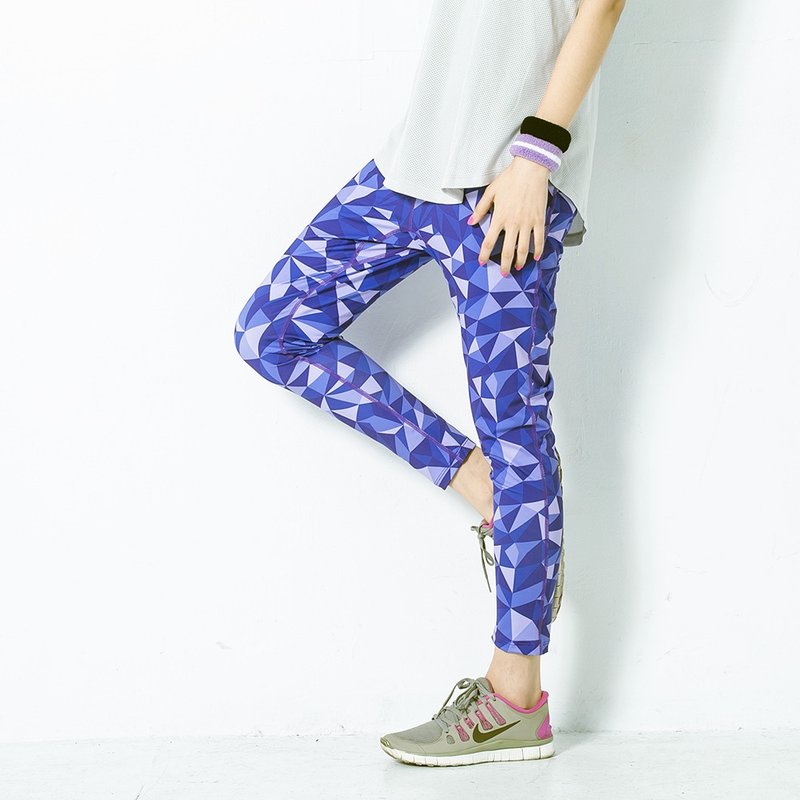 劲凉水晶女运动裤-紫 - 女装长裤 - 其他材质 